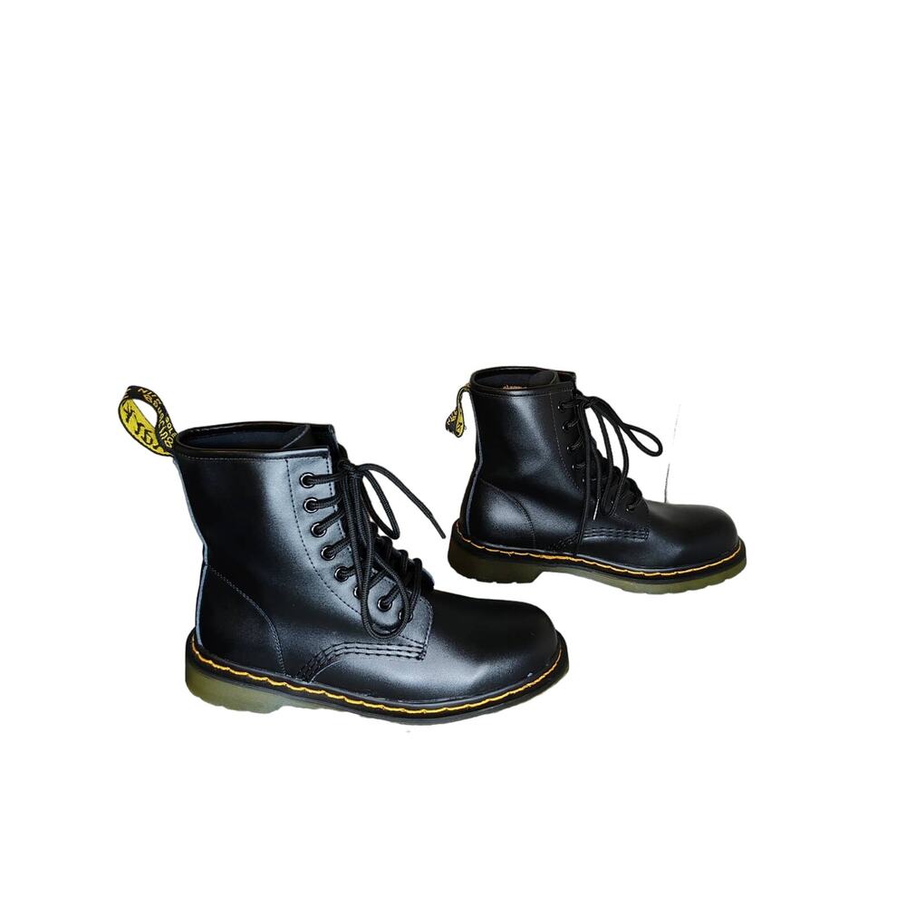 Marke NIIH Bouncing Soles Black Leather Boots, Women's Size 7